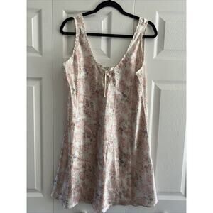 BG Street Vintage Women's Slip Dress Floral Nightgown Large